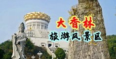 喷水白虎高潮中国浙江-绍兴大香林旅游风景区